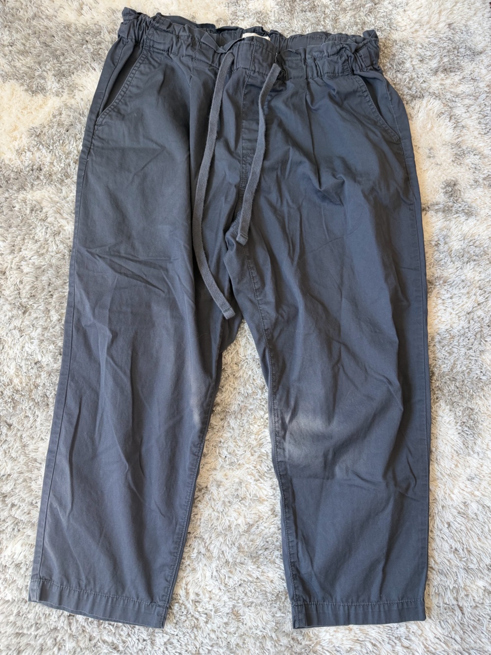 LOFT Women's Charcoal Drawstring Pants